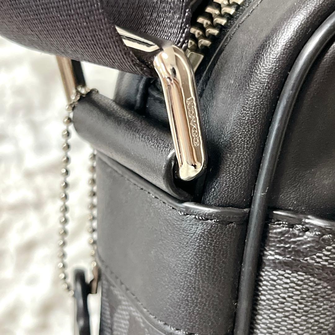 美品✨COACH コーチ シグネチャー フライトバッグ クロスボディ 斜め掛け