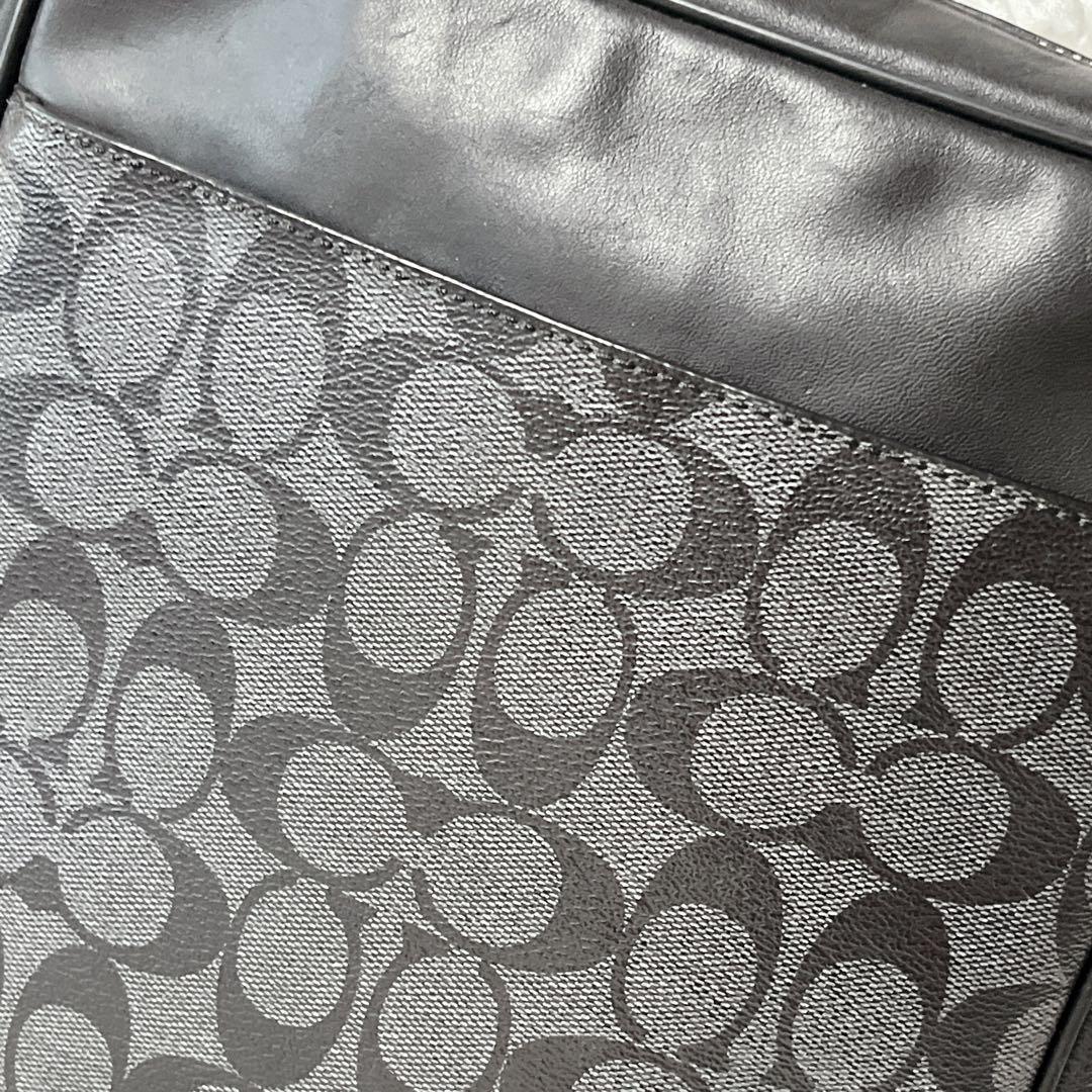 美品✨COACH コーチ シグネチャー フライトバッグ クロスボディ 斜め掛け