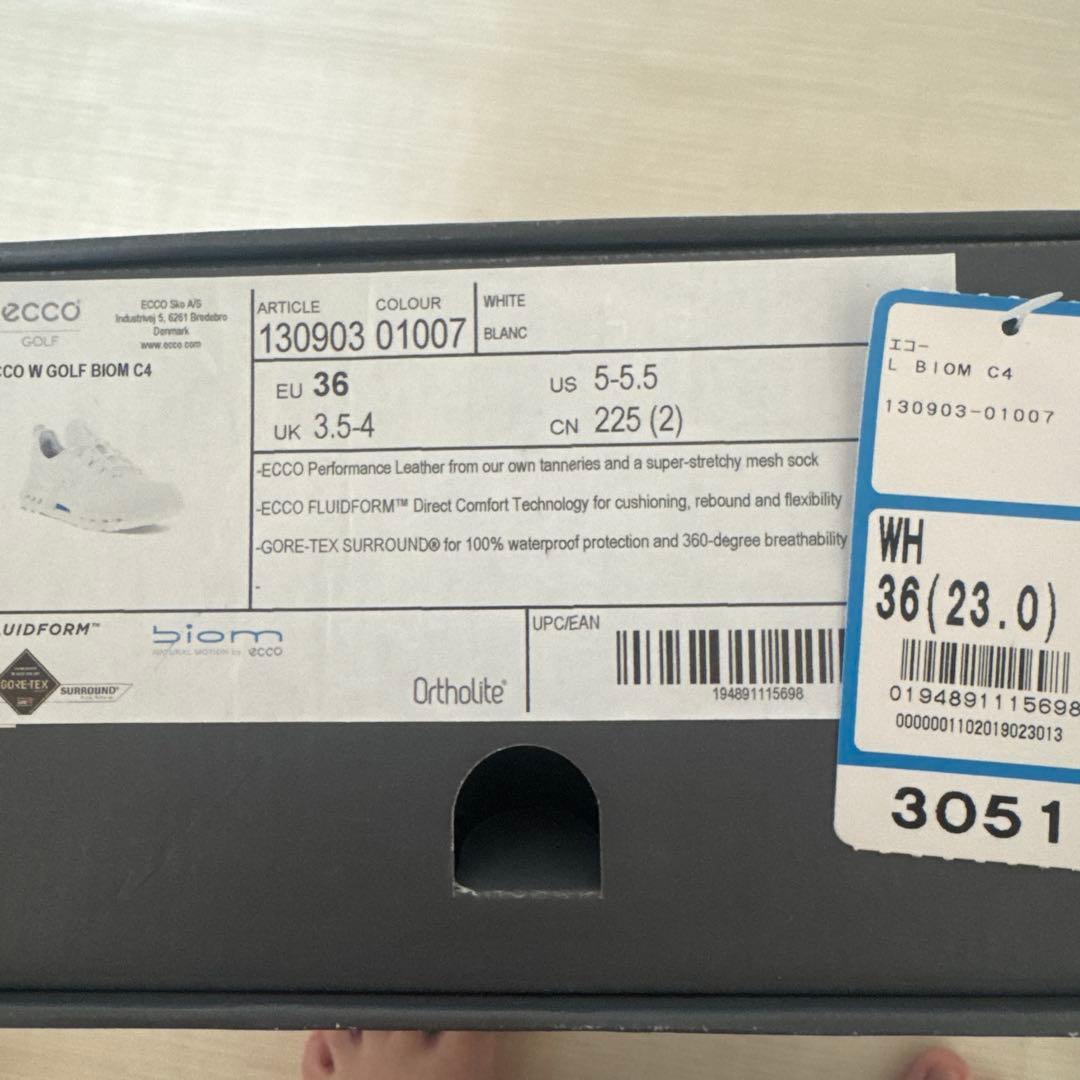 ecco ゴルフシューズ 36 EU グレー