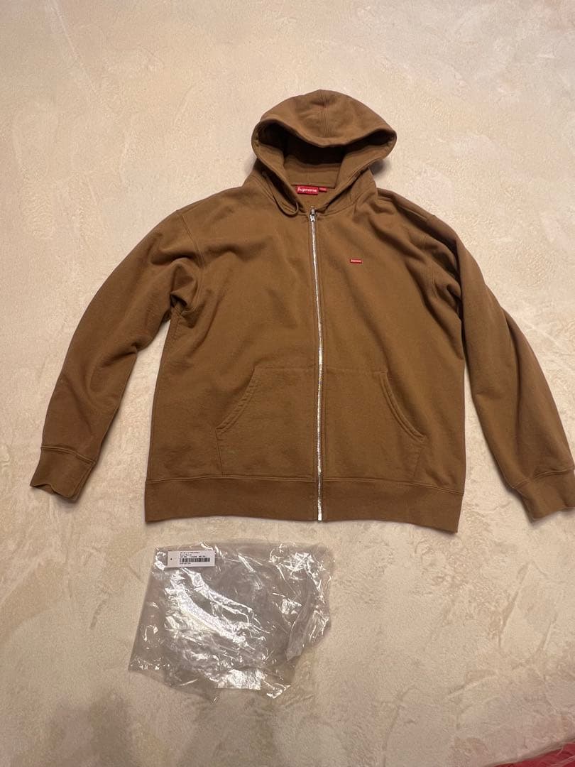 Supreme small box logoフルジップパーカー XL