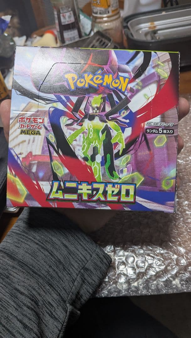 や*ぃ様 ポケモンカードゲーム ムニキスゼロ MEGA＋カードケース、おまけSR