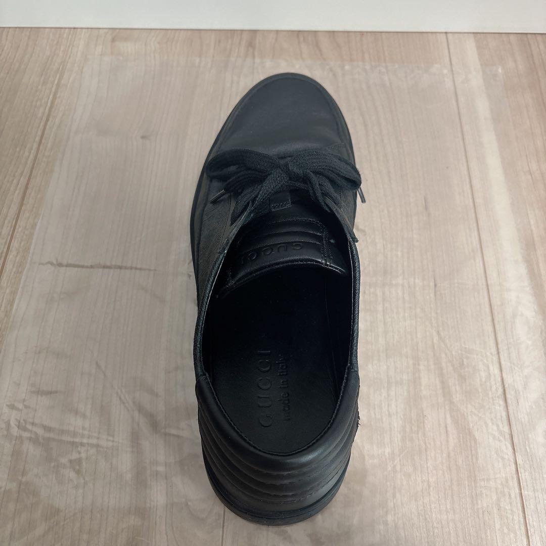 GUCCI グッチ スニーカー GGシグネチャー レザー 黒 6