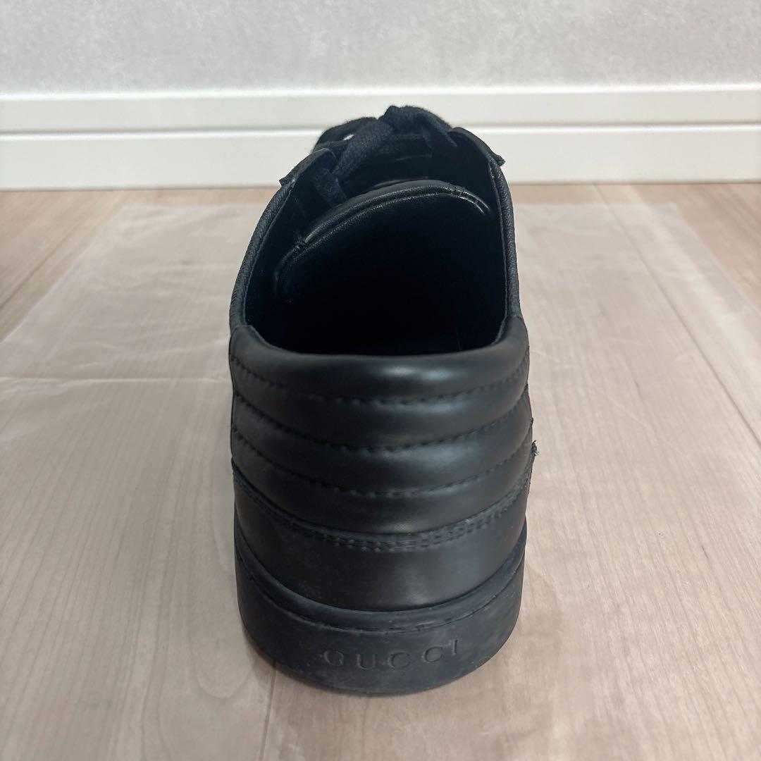 GUCCI グッチ スニーカー GGシグネチャー レザー 黒 6