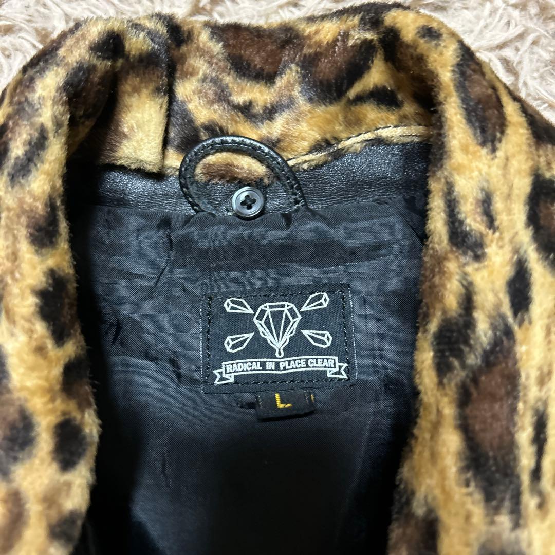 反*内様 リップクリアーレザーライダースL666パンクバウンティーハンターral