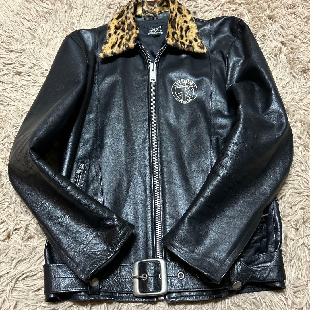 反*内様 リップクリアーレザーライダースL666パンクバウンティーハンターral