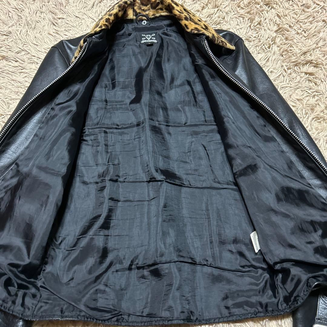 反*内様 リップクリアーレザーライダースL666パンクバウンティーハンターral