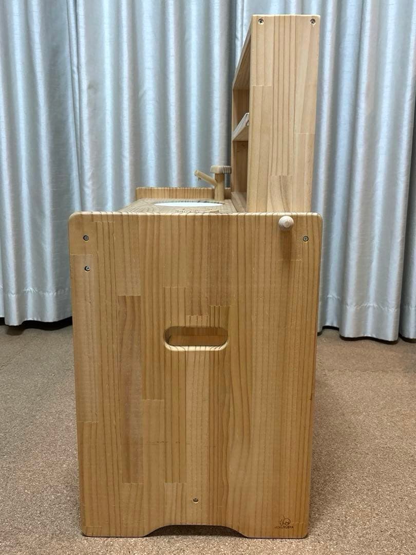 木遊舎 おままごとキッチン デスク 2way 木のおもちゃ　子ども机