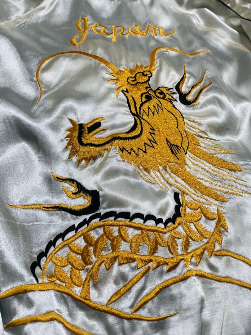 美品 テーラー東洋 ２面用 スカル 龍 スカジャン unisex vintage