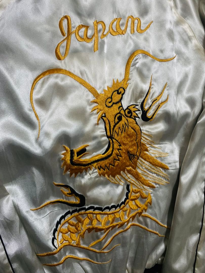 美品 テーラー東洋 ２面用 スカル 龍 スカジャン unisex vintage