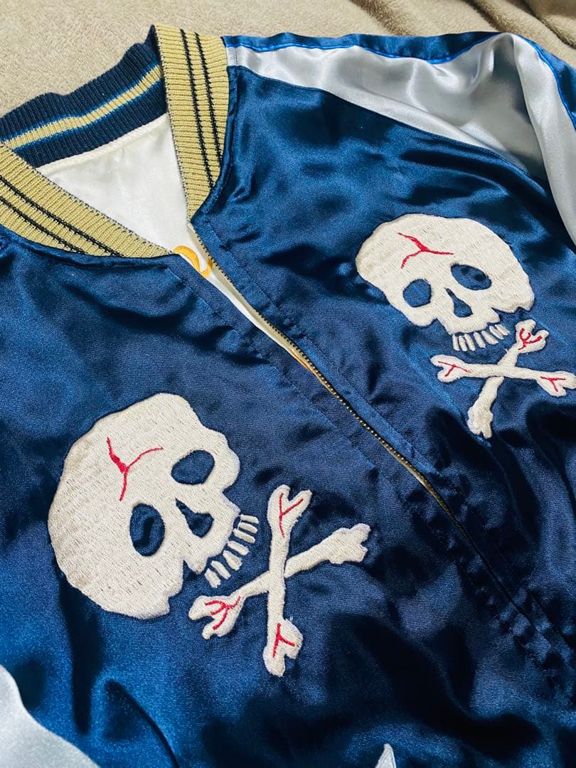 美品 テーラー東洋 ２面用 スカル 龍 スカジャン unisex vintage