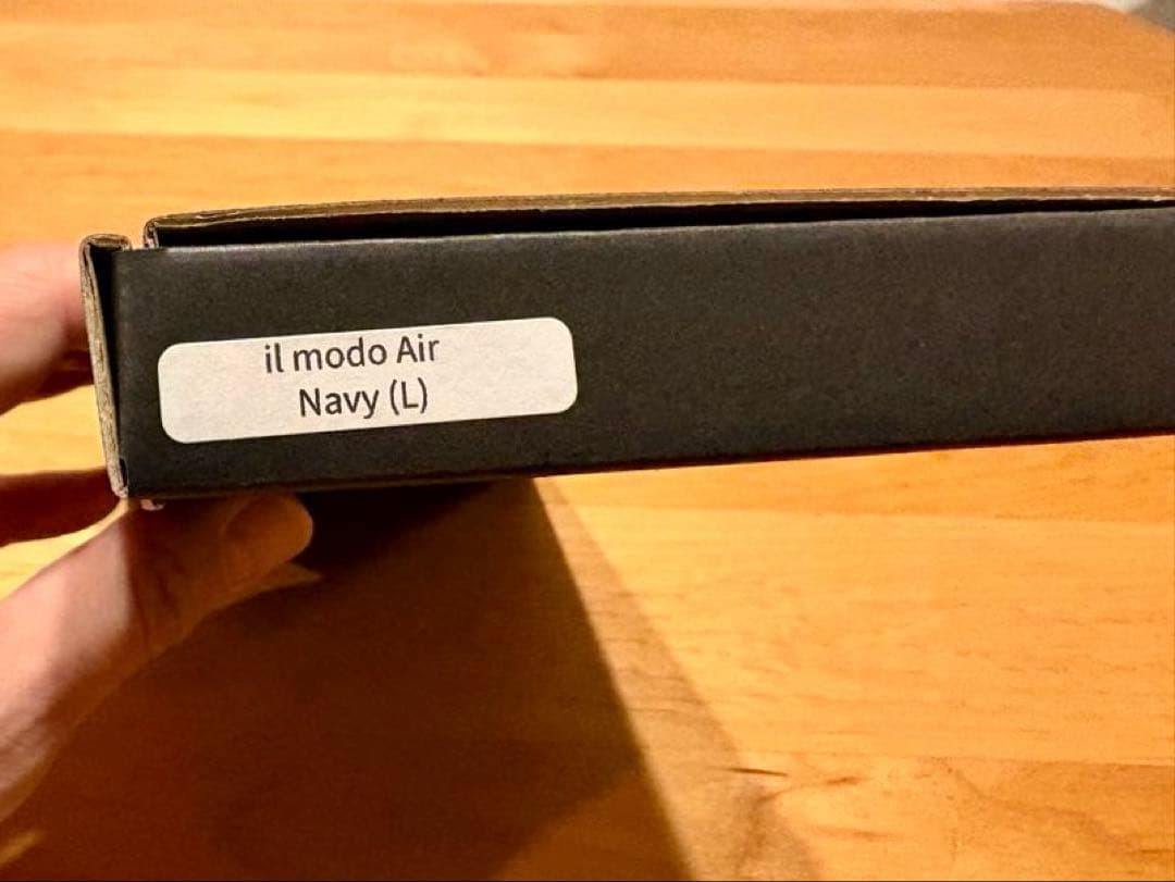 il modo Air イルモードエア ネイビー　左利き用　長財布