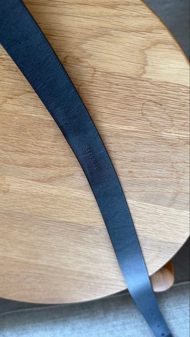 小物 LEATHER SQUARE BUCKLE BELT