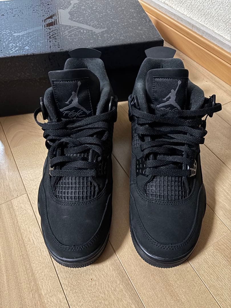 靴 Nike Air Jordan 4 Retro OG \"Black Cat\"