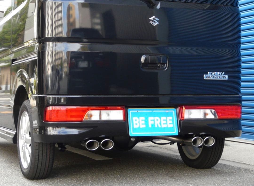 エブリイワゴン 4本出しマフラー da17w