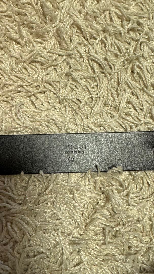 GUCCI ブラック ベルト 40
