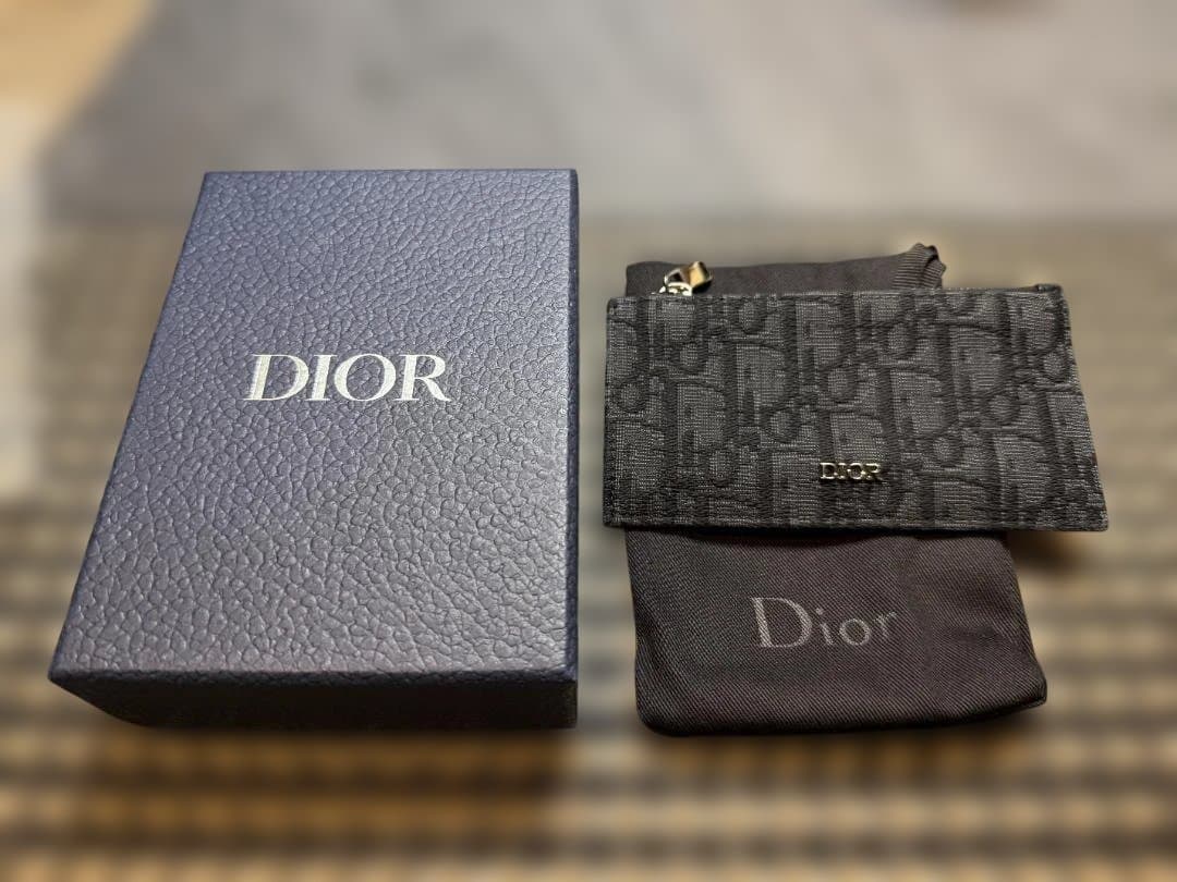 クリスチャンディオール オブリークジャカード ジッパー カード/ケース