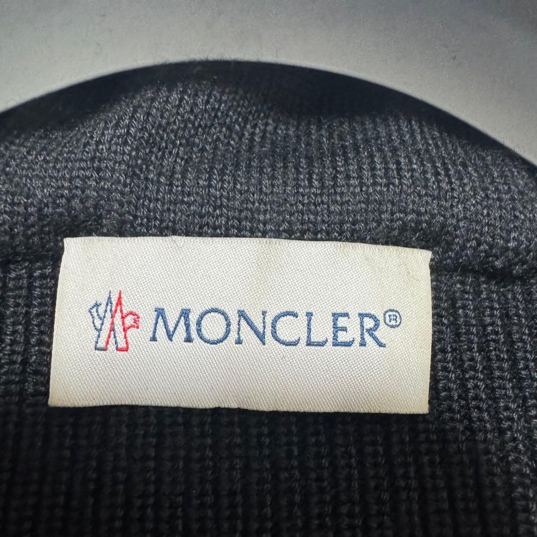 美品 MONCLER モンクレール ハイブリッド ナイロンパーカー ニット