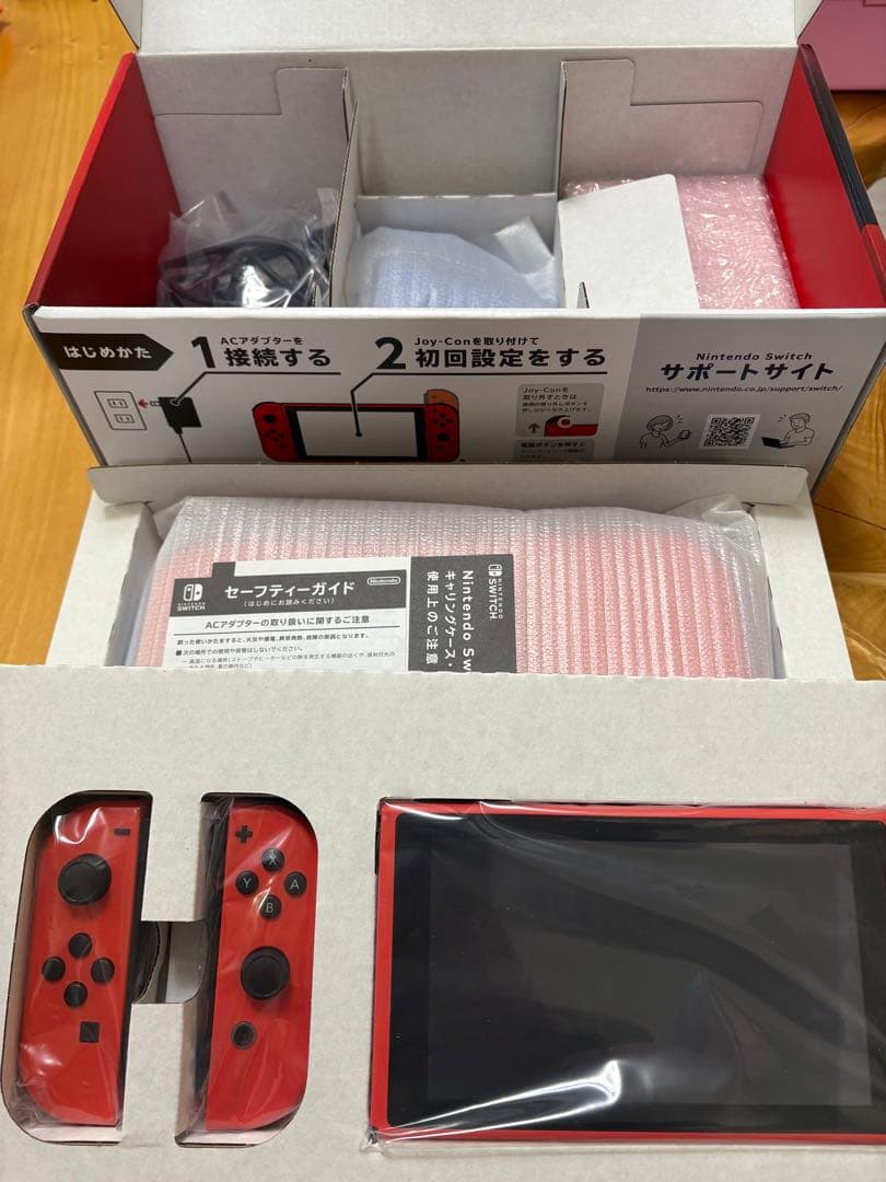 【フルセット】Nintendo Switch マリオレッド×ブルー　セット　本体
