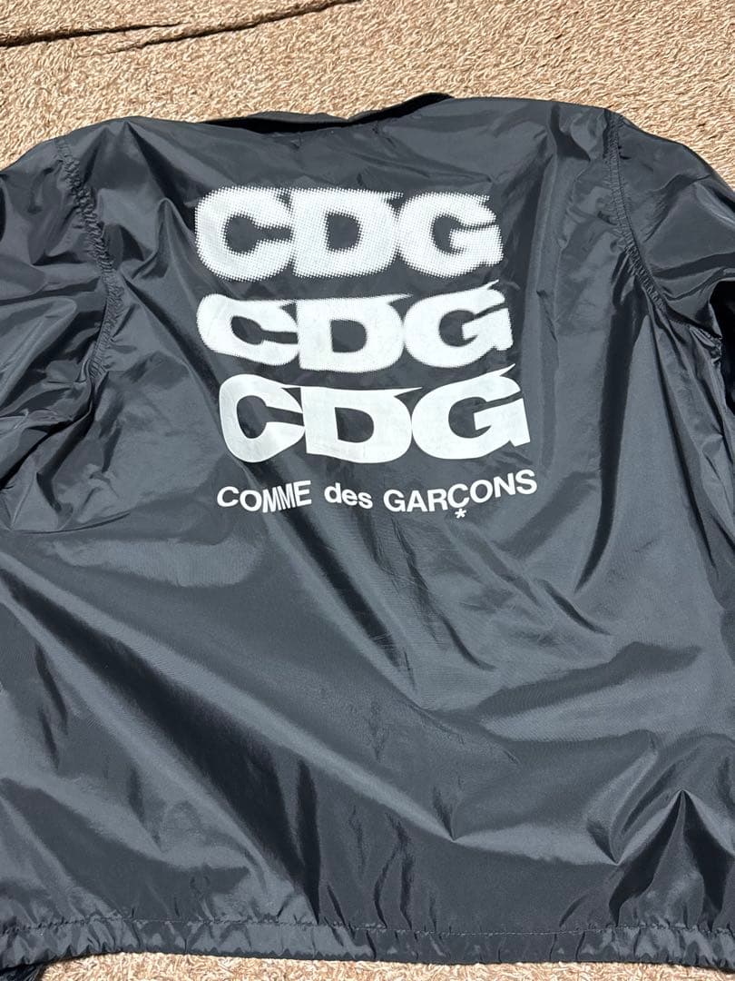 COMME des GARÇONS ブラックナイロンジャケット M