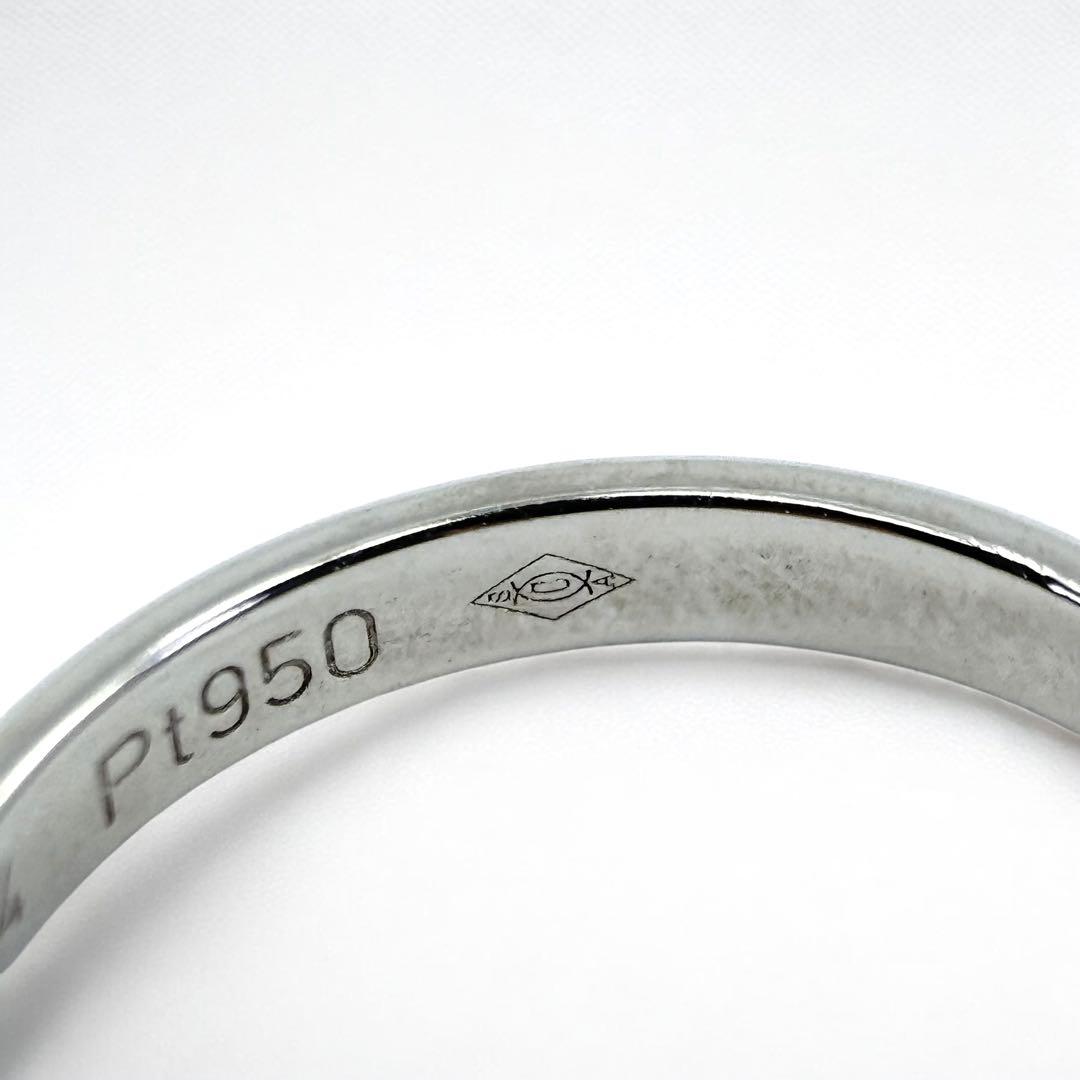 【新品同様】カルティエ　1p ダイヤ　バンド　マリッジ　リング　Pt950 指輪