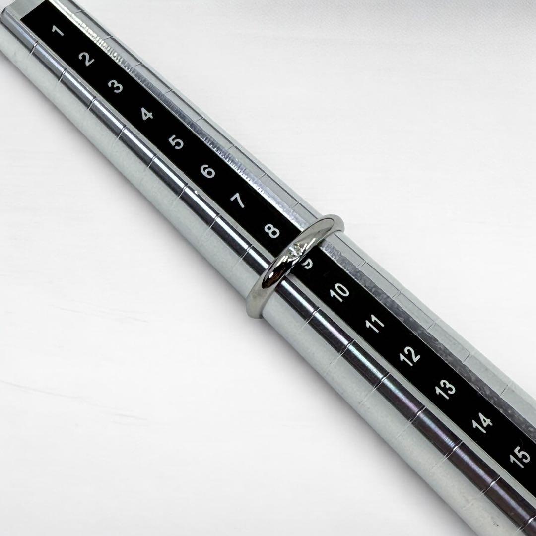 【新品同様】カルティエ　1p ダイヤ　バンド　マリッジ　リング　Pt950 指輪
