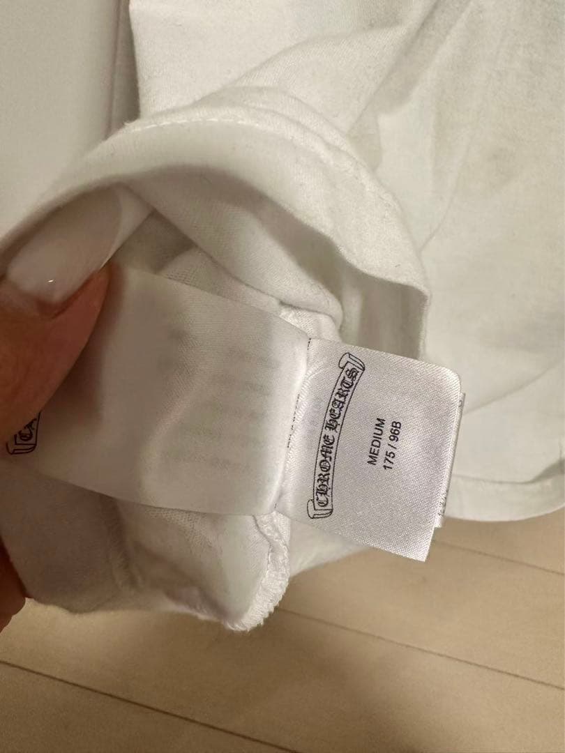 正規品！CHROME HEARTS ホワイト長袖シャツ