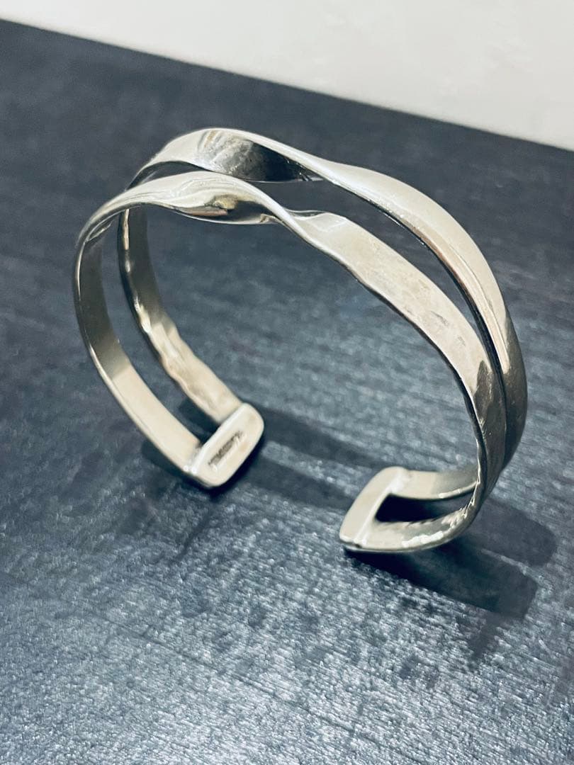 【特価】ヴィンテージ シルバーバングル　メキシコシルバー