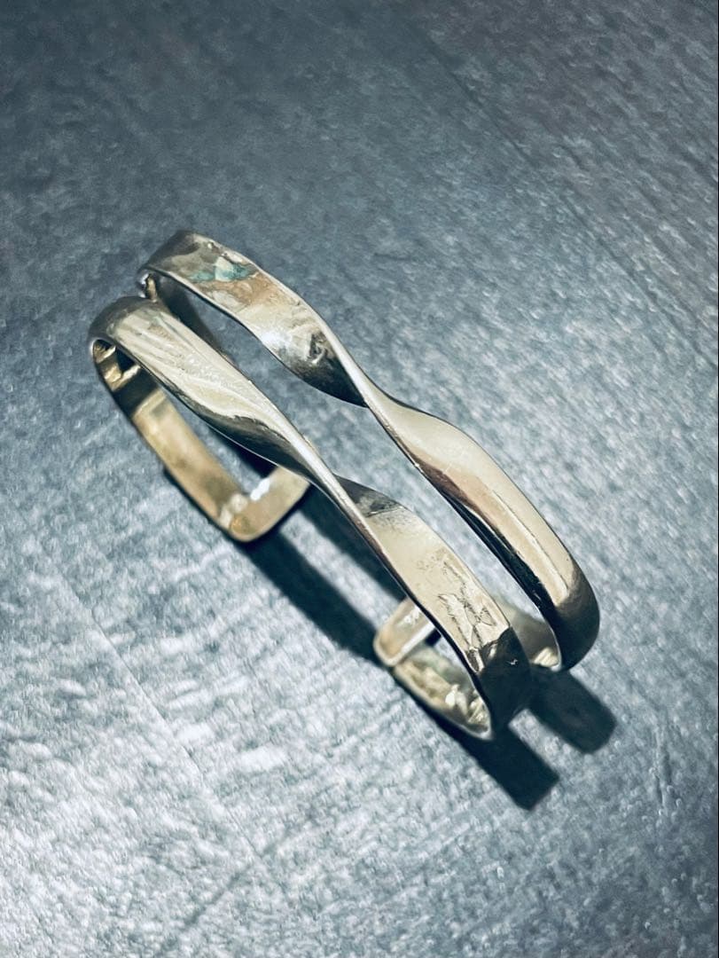 【特価】ヴィンテージ シルバーバングル　メキシコシルバー