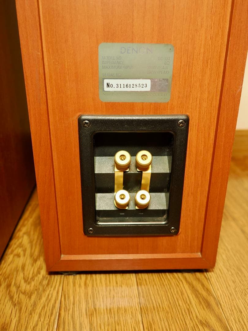 ①DENON SC-T33 トールボーイ型システムスピーカー　音出し確認済