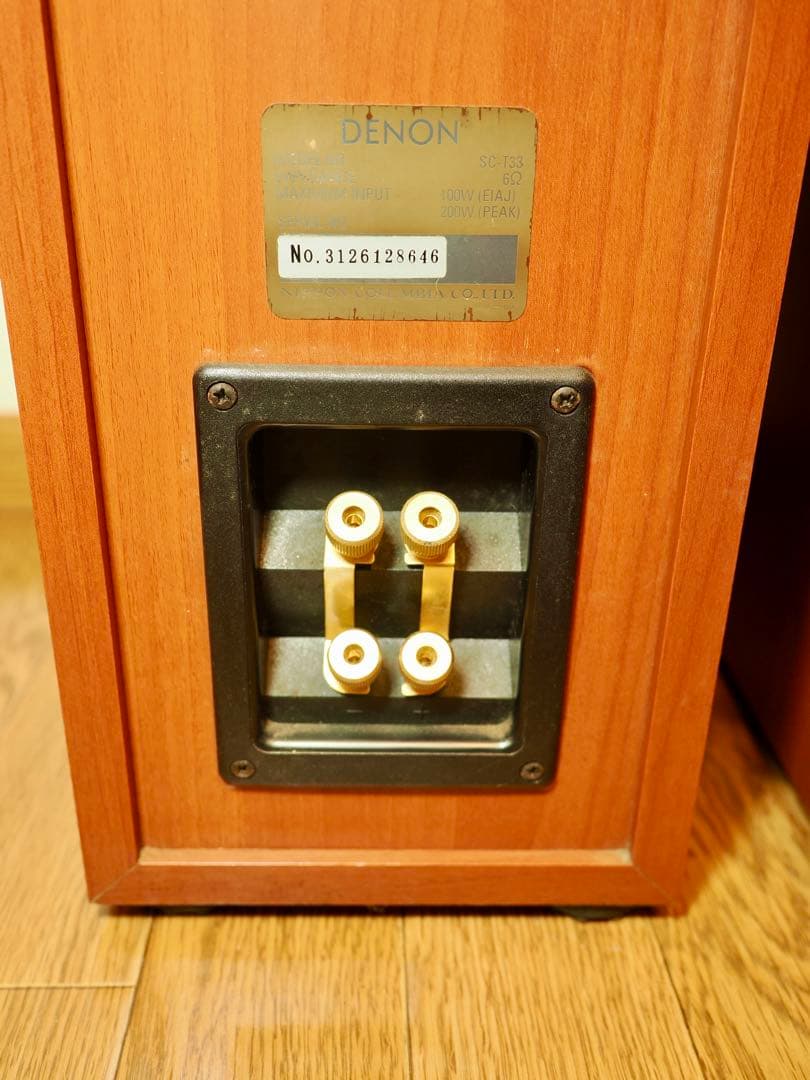 ①DENON SC-T33 トールボーイ型システムスピーカー　音出し確認済
