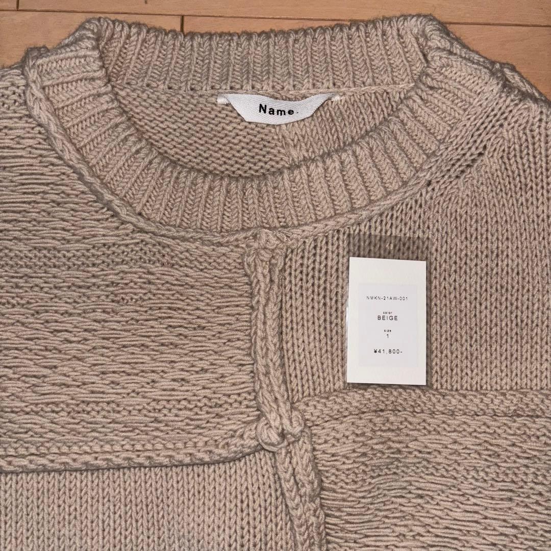 【Name.】21AW PATCHWORK KNIT SWEATER 1