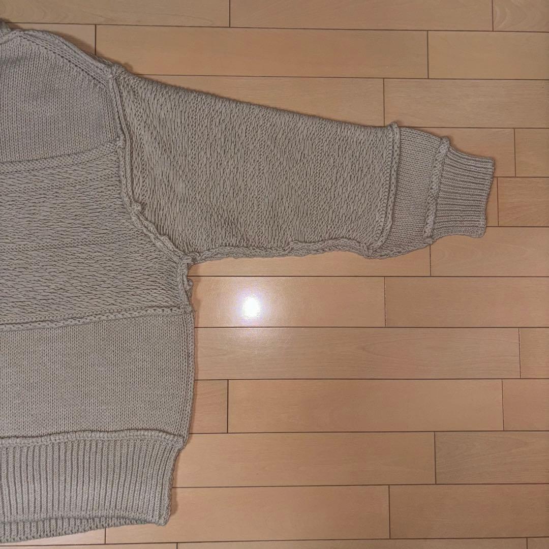 【Name.】21AW PATCHWORK KNIT SWEATER 1