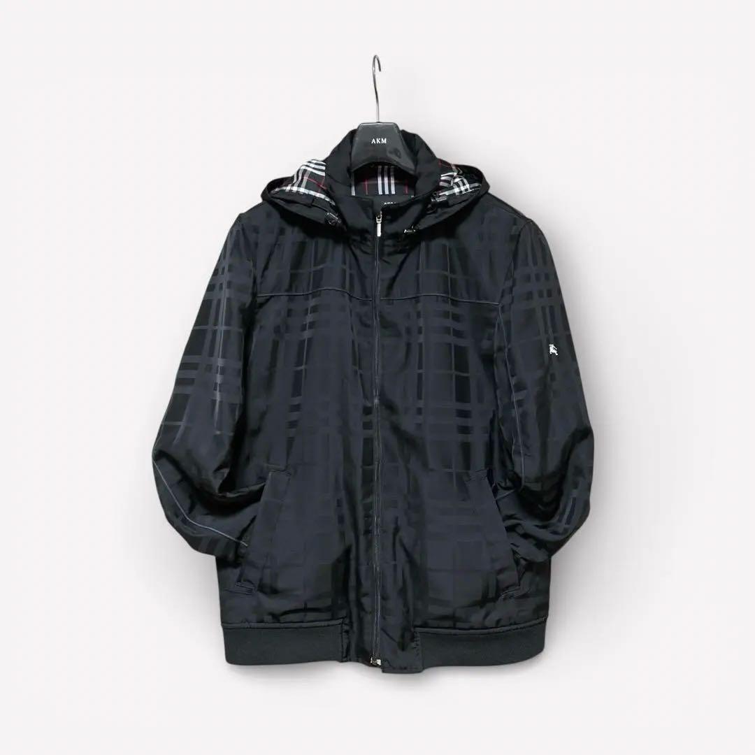 美品 バーバリー ブラックレーベル 2way シャドー チェック ブルゾン L