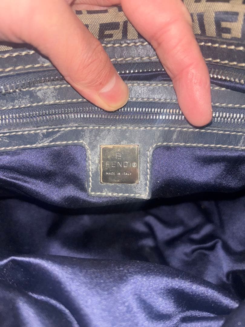 Fendi ボストンバッグ グレー/ブラック