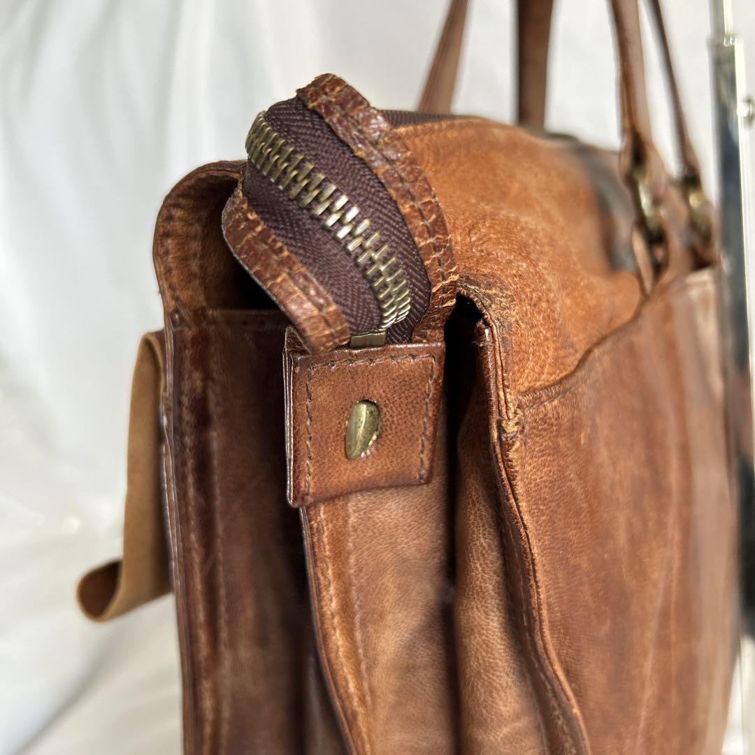 【希少】dan genten ビジネスバッグ ブリーフケース オールレザー A4