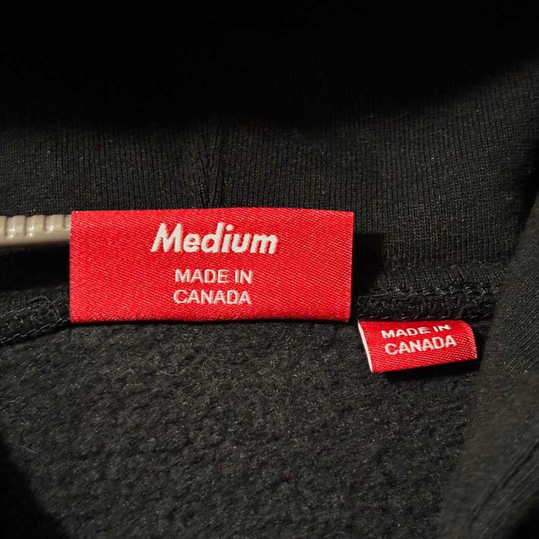 supreme シュプリーム パーカー　フーディー　zip ジップ　ブラック