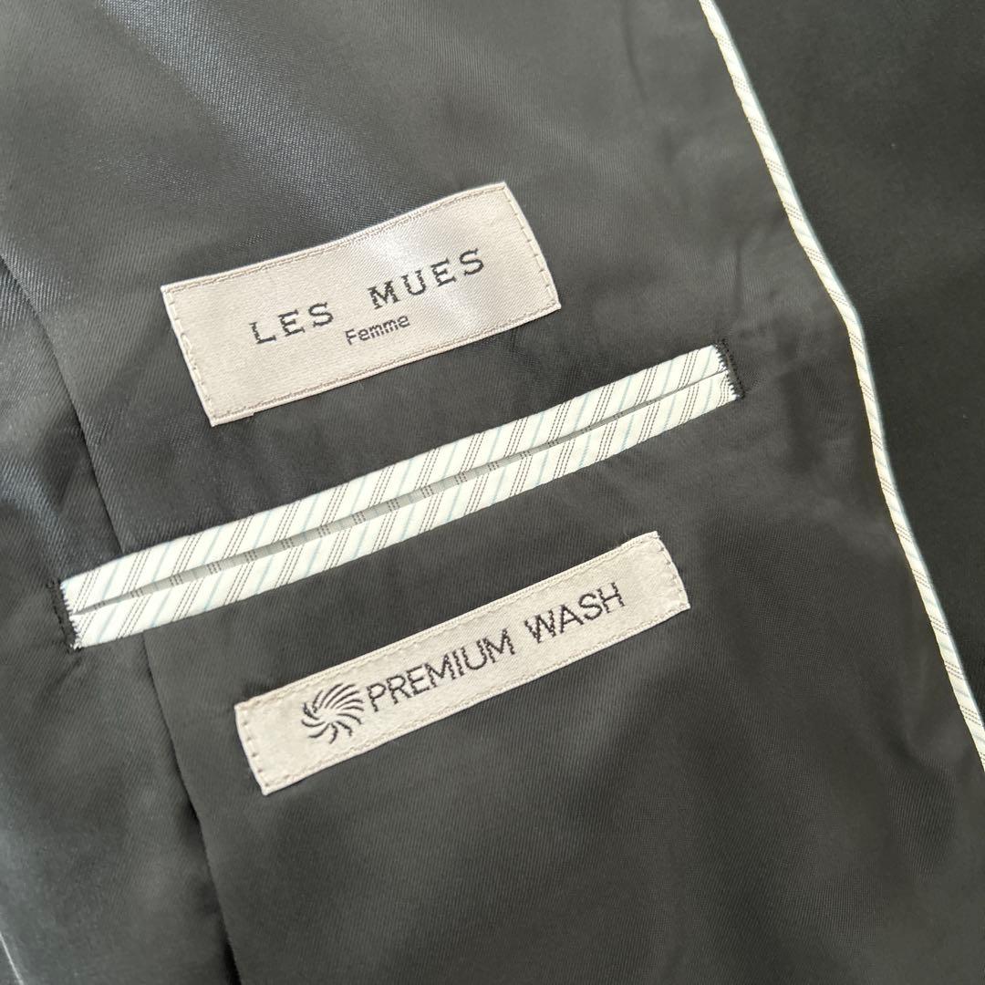 新品　レミュー　スーツ　パンツ　3点セット 大きなサイズ　洗えるスーツ　黒　無地