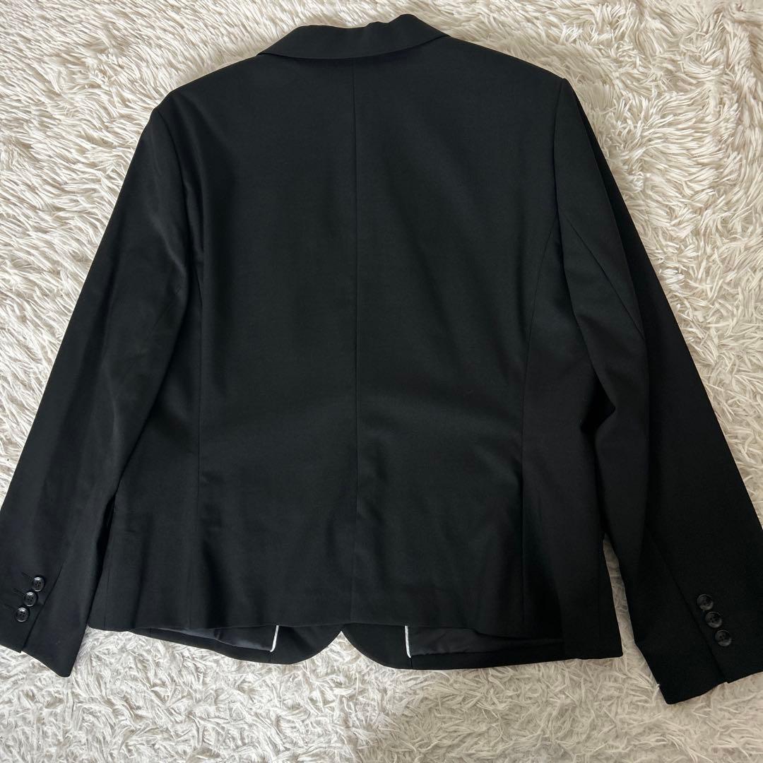 新品　レミュー　スーツ　パンツ　3点セット 大きなサイズ　洗えるスーツ　黒　無地