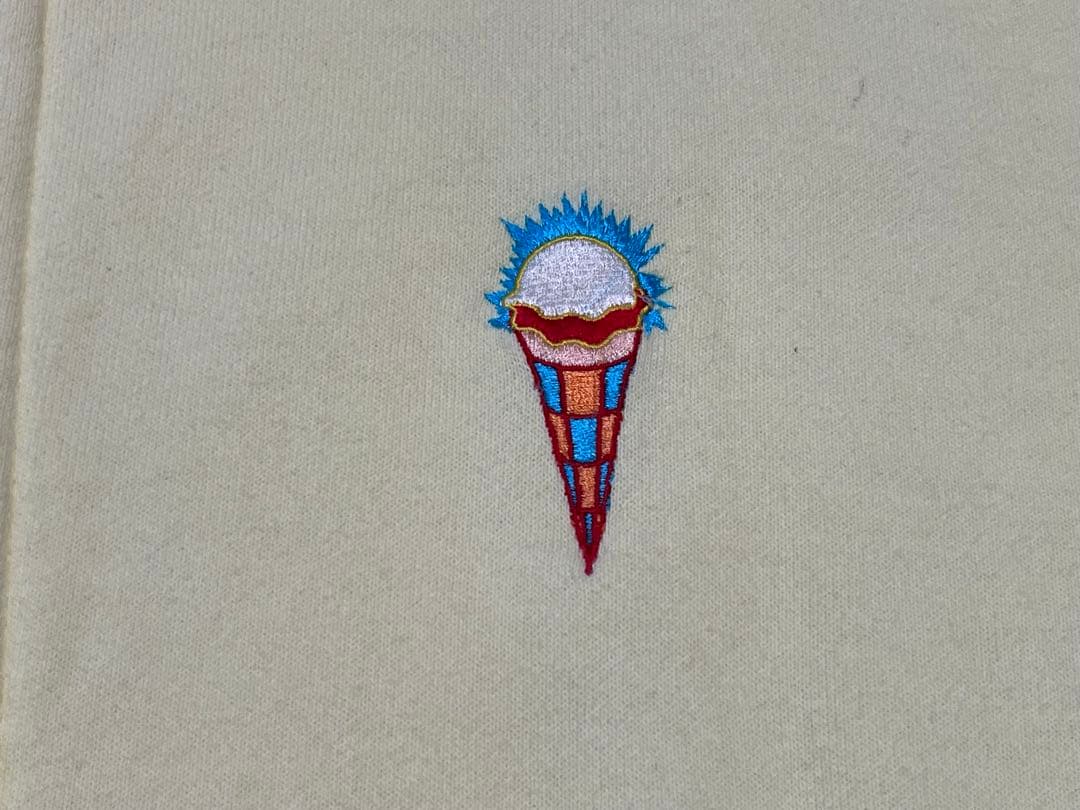 BBC ice cream ロッキンジェリービーン パーカー イエロー M