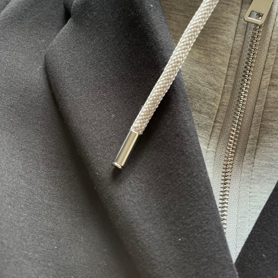 極美品　ZARA　チェスターコート　デタッチャブルフード コントラスト