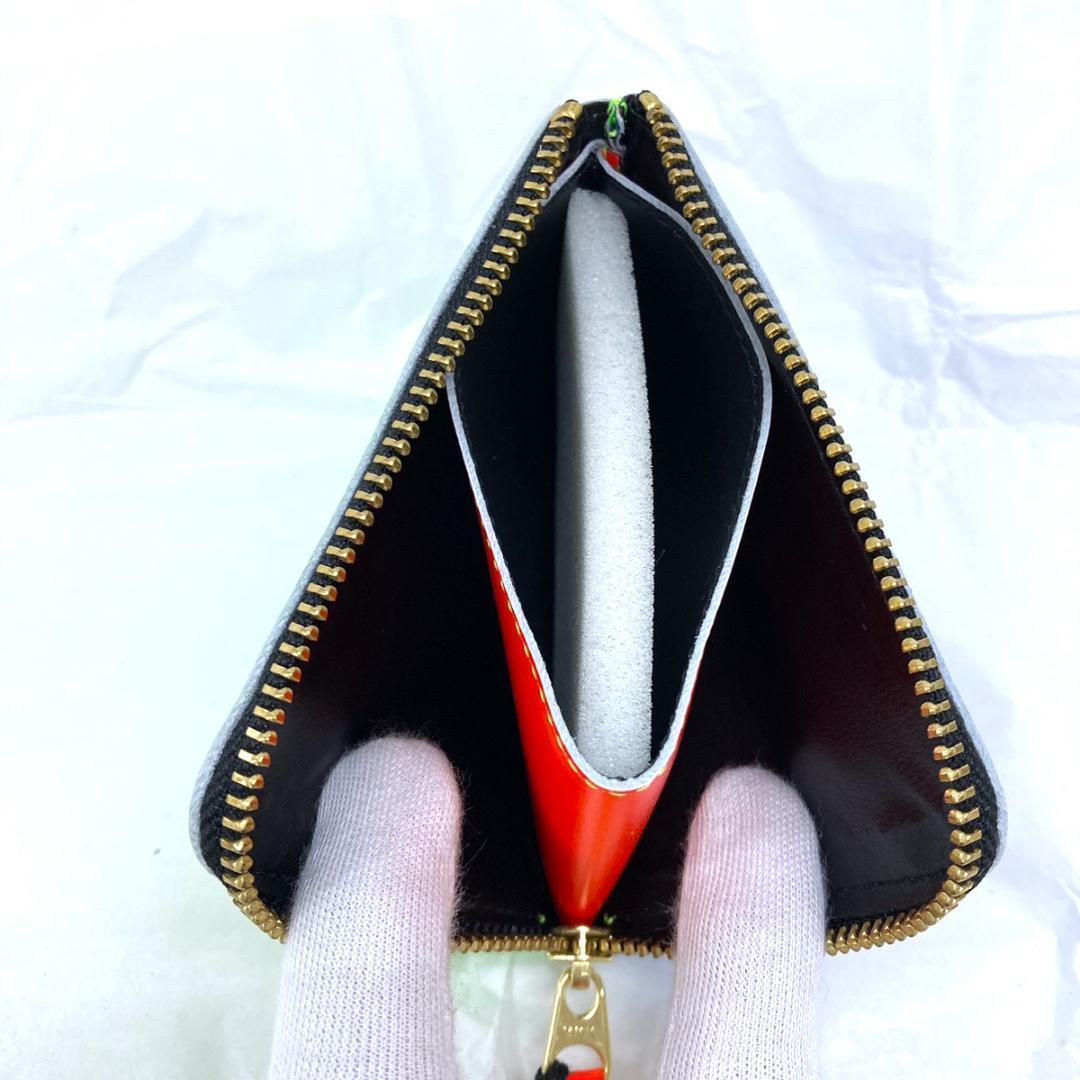 コムデギャルソン 財布 レザー ケース ブルー ユニセックス 緑 青