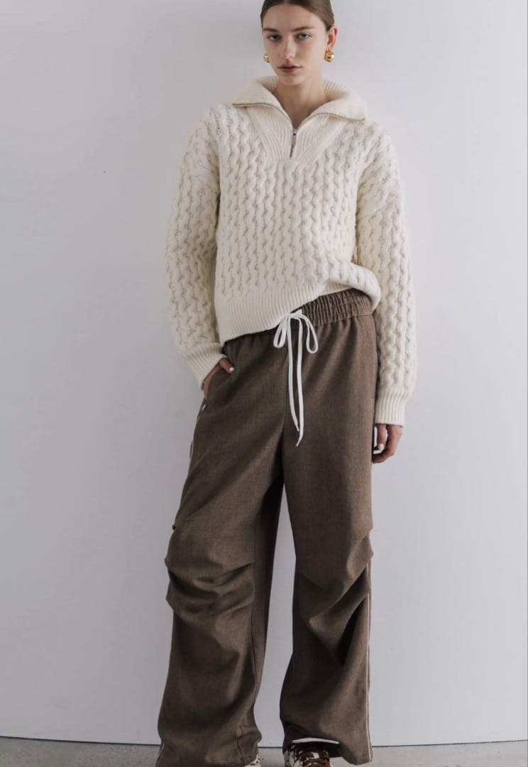 THE TOE Schilder Zip Knit ケーブルジップニット