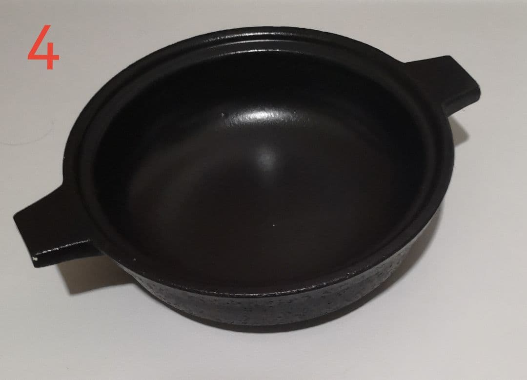 長谷園 キャセロールマイン 黒 4個