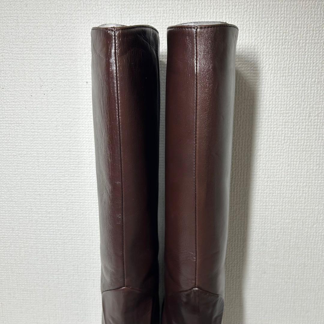 【箱付き】CORSOROMA9 ロングブーツ インヒール ブラウン