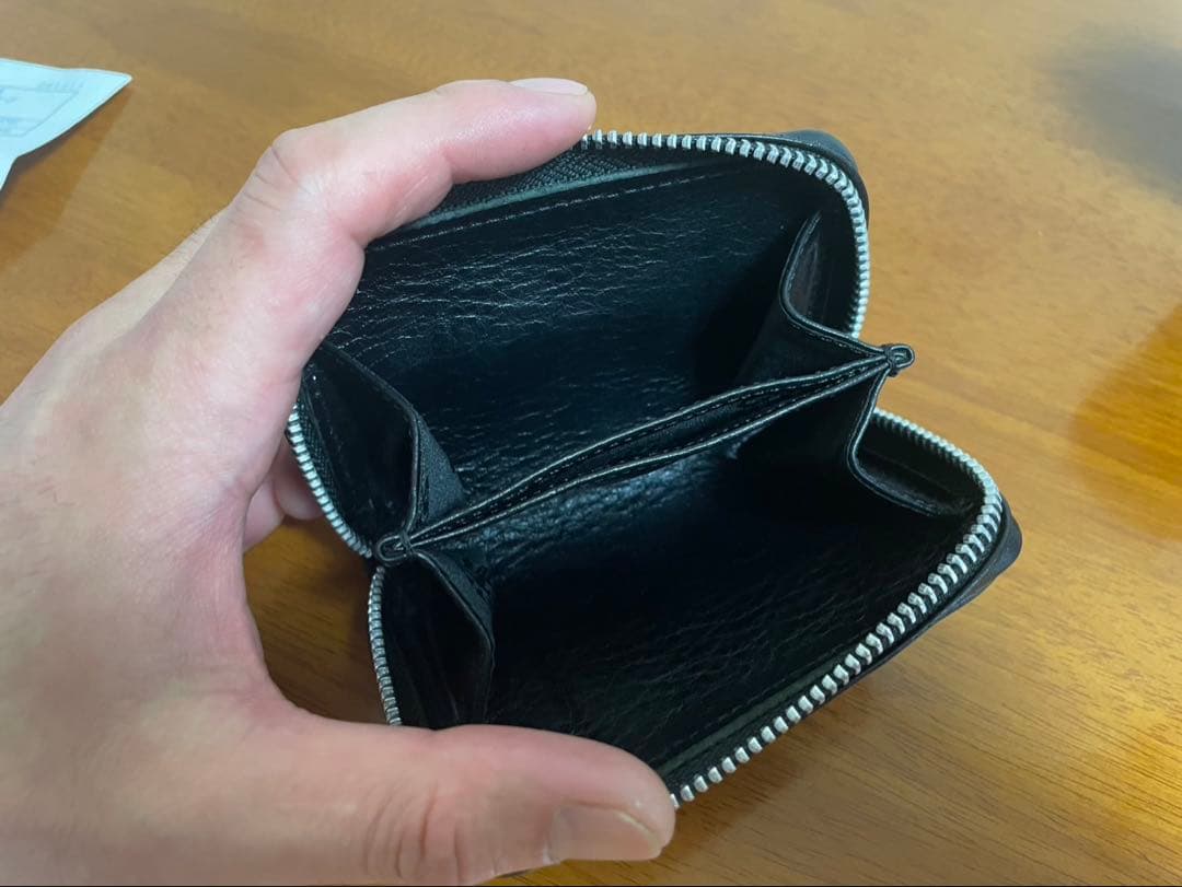 chrome hearts/クロムハーツ ラウンドジップ レザーケース