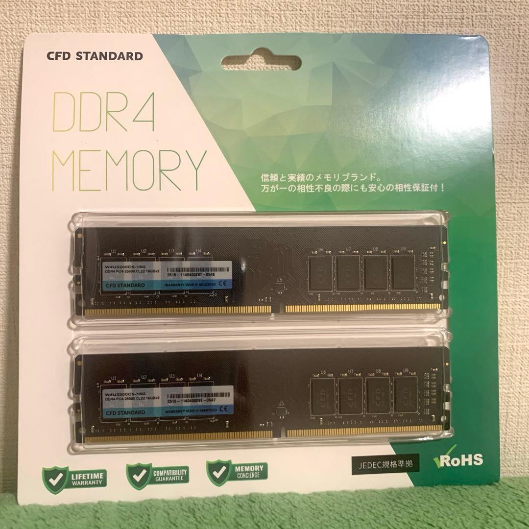 メモリー CFD STANDARD DDR4 MEMORY W4U3200CS-16G