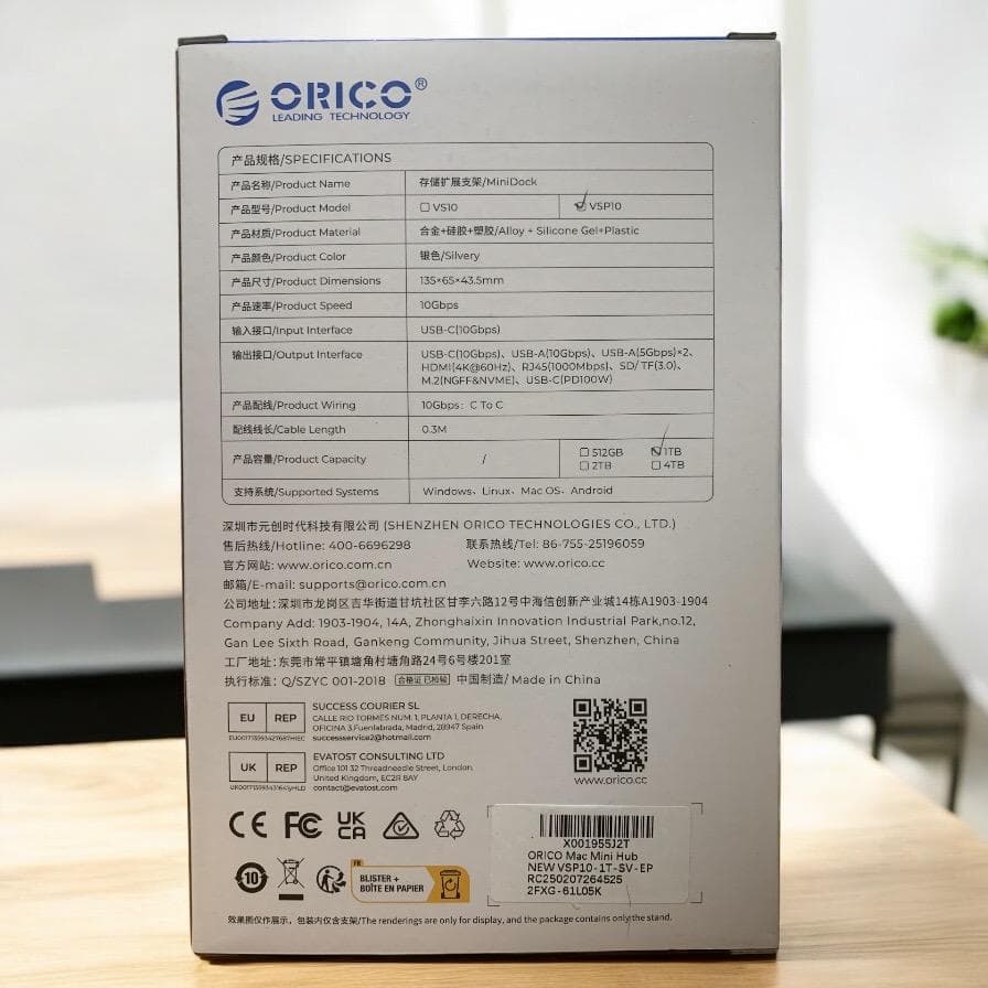 ⭐Mac mini M4用ドック 10-IN-1 1TB M.2 SSD