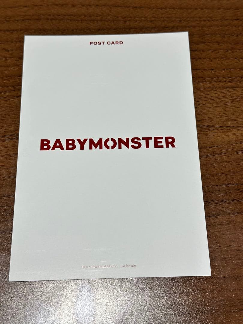 RUKA BABYMONSTER サイン入りポストカード