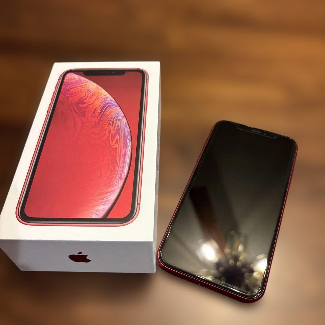 Apple iPhone XR レッド　本体　64GB 箱付き　SIMフリー