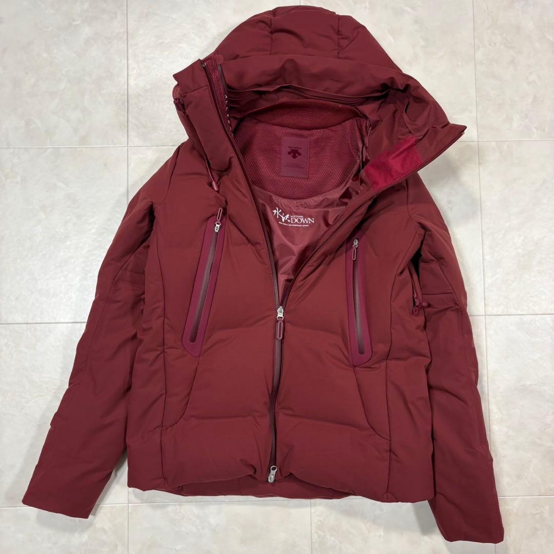 ☆水沢ダウン デサント オルテライン ダウンジャケット レディース ボルドー